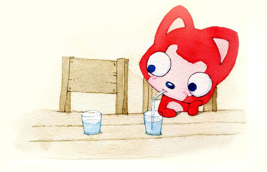 过去的他一直是一个人生活，享受着孤独，也憧憬着爱情。